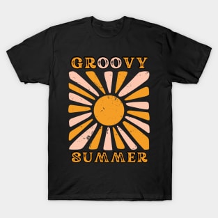 Sunlit Memories: Groovy Summer Vibes T-Shirt